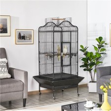 Large Metal Bird Cage Open