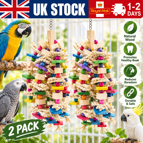 2pcs parrot chew toys bird - 2pcs,