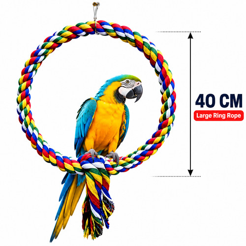 Large 40cm coloured rope - large,