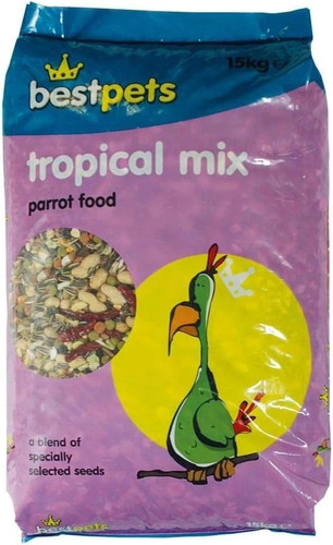 15k tropical parrot - parrot, food